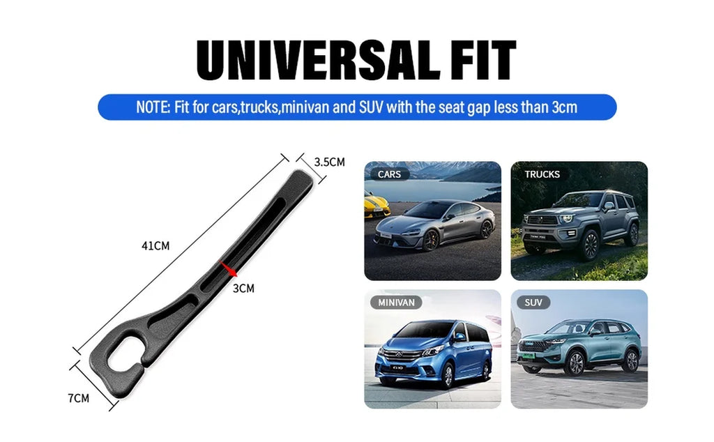 Car Seat Gap Filler, Seat Side Gap Filler with Organizer, 2 In1 Seat Crevice Blocker, Universal Fit Car SUV Truck Fill the Gap between Seat & Console 2 Pack