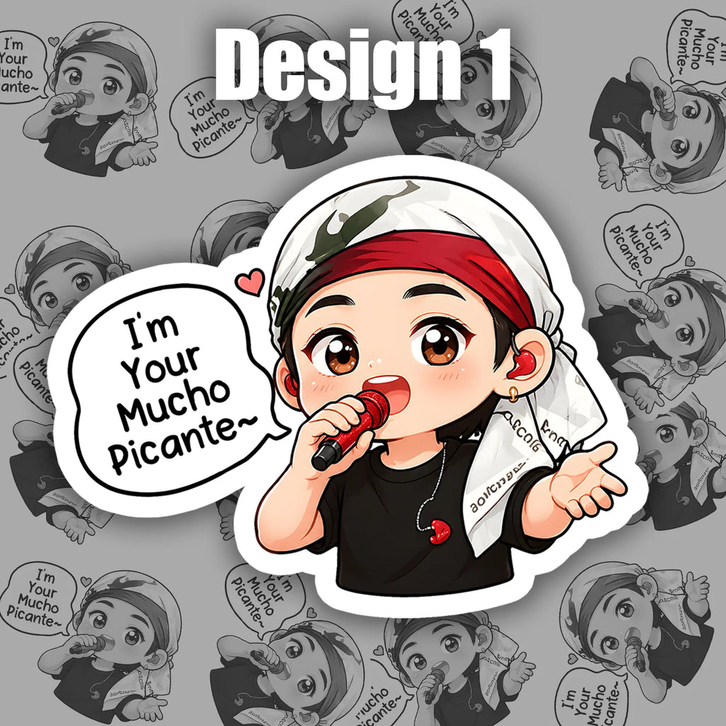 [Die-Cut Sticker] Kpop Mucho Picante Sticker, Kpop Music Sticker, KPOP Fan Gift Sticker