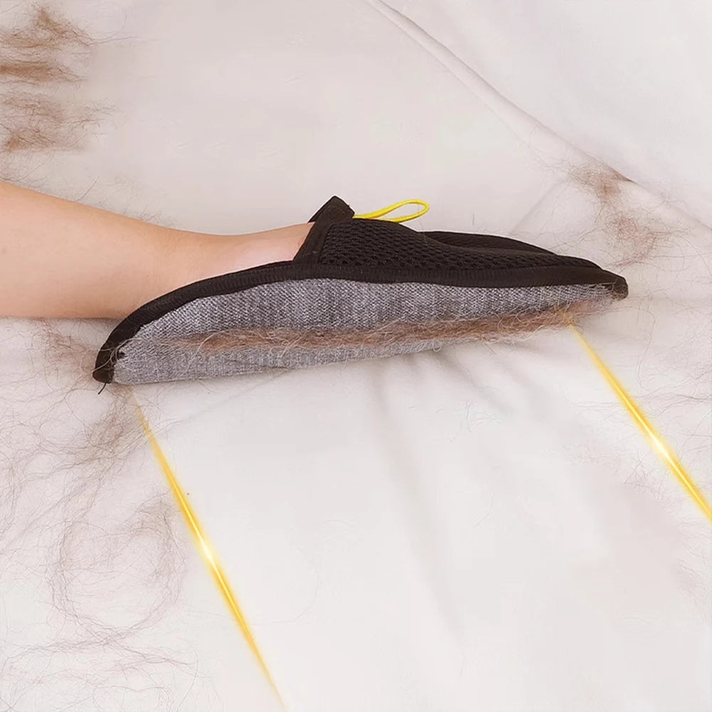 Pet Hair Remover Mitt Pet Grooming Gloves Deshedding Brush Glove for Dog Cat Rabbit with Long/Short/Curly Hair