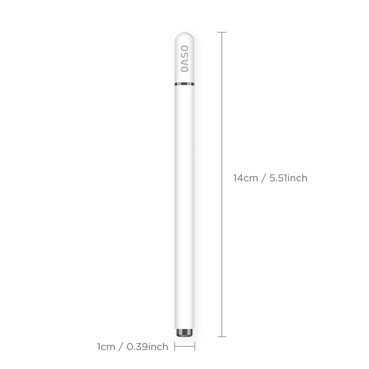 Touchscreen Stylus Pen with round Tip and Magnetic Cap, Compatible with Apple Ipad Pro/Ipad 6-9/Iphone, Smartphone, Samsung Galaxy Tab, Fire HD Tablets