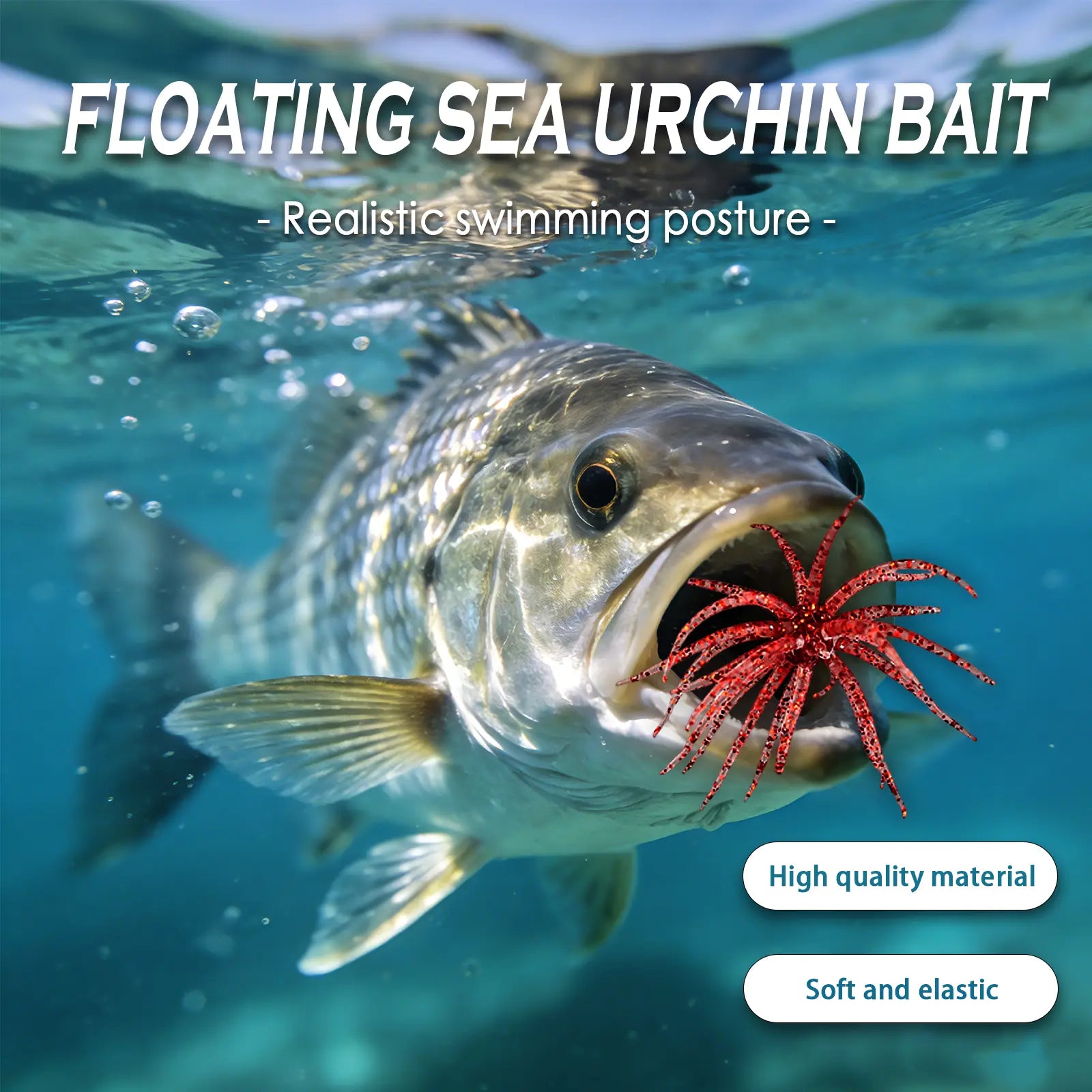 4Pcs Tentacle Creature Soft Fishing Lure Set - Japanese Sea Urchin & Worm Bait for Bass, Snakehead - Slow Sinking Wacky/Neko Rig
