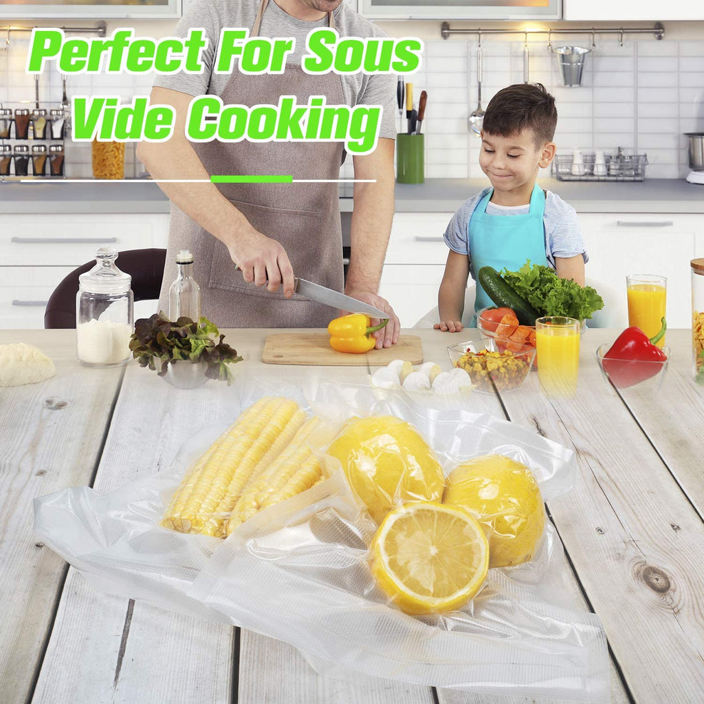Vacuum Sealer Bags for Food 11X16 Inch - 100 Count,Gallon Size Freezer Sous Vide Pre-Cut Bags - 4Mil Bpa-Free