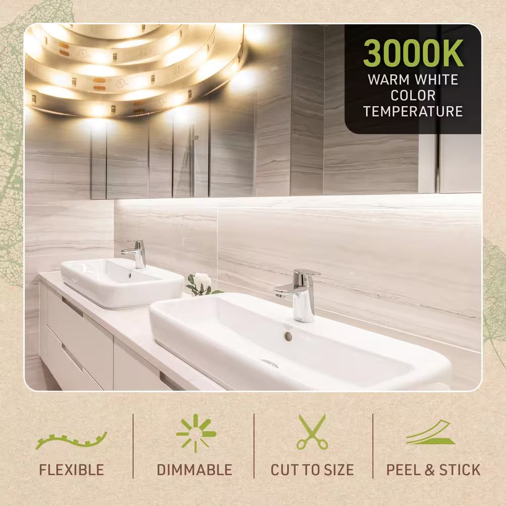 3 Ft. Motion Sensor LED Strip Light Kit