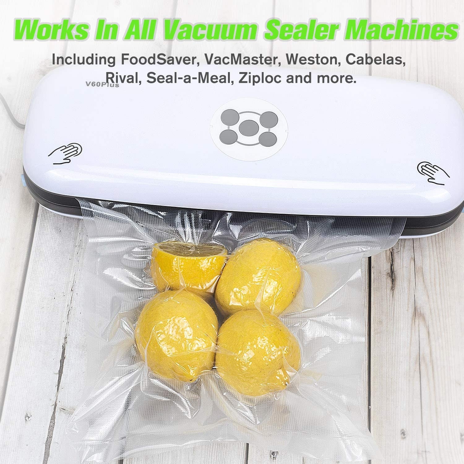 Vacuum Sealer Bags for Food 11X16 Inch - 100 Count,Gallon Size Freezer Sous Vide Pre-Cut Bags - 4Mil Bpa-Free