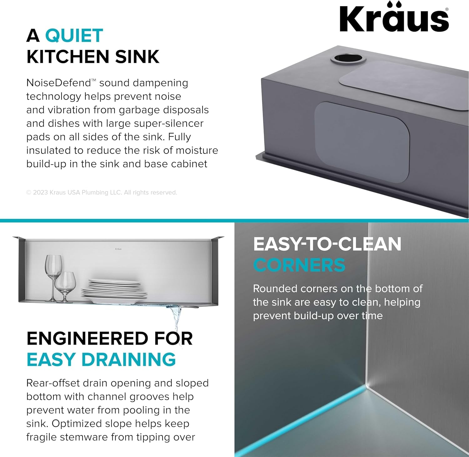 Kore 32-Inch Undermount Workstation 16 Gauge Single Bowl Stainless Steel Kitchen Sink with Accessories, KWU110-32