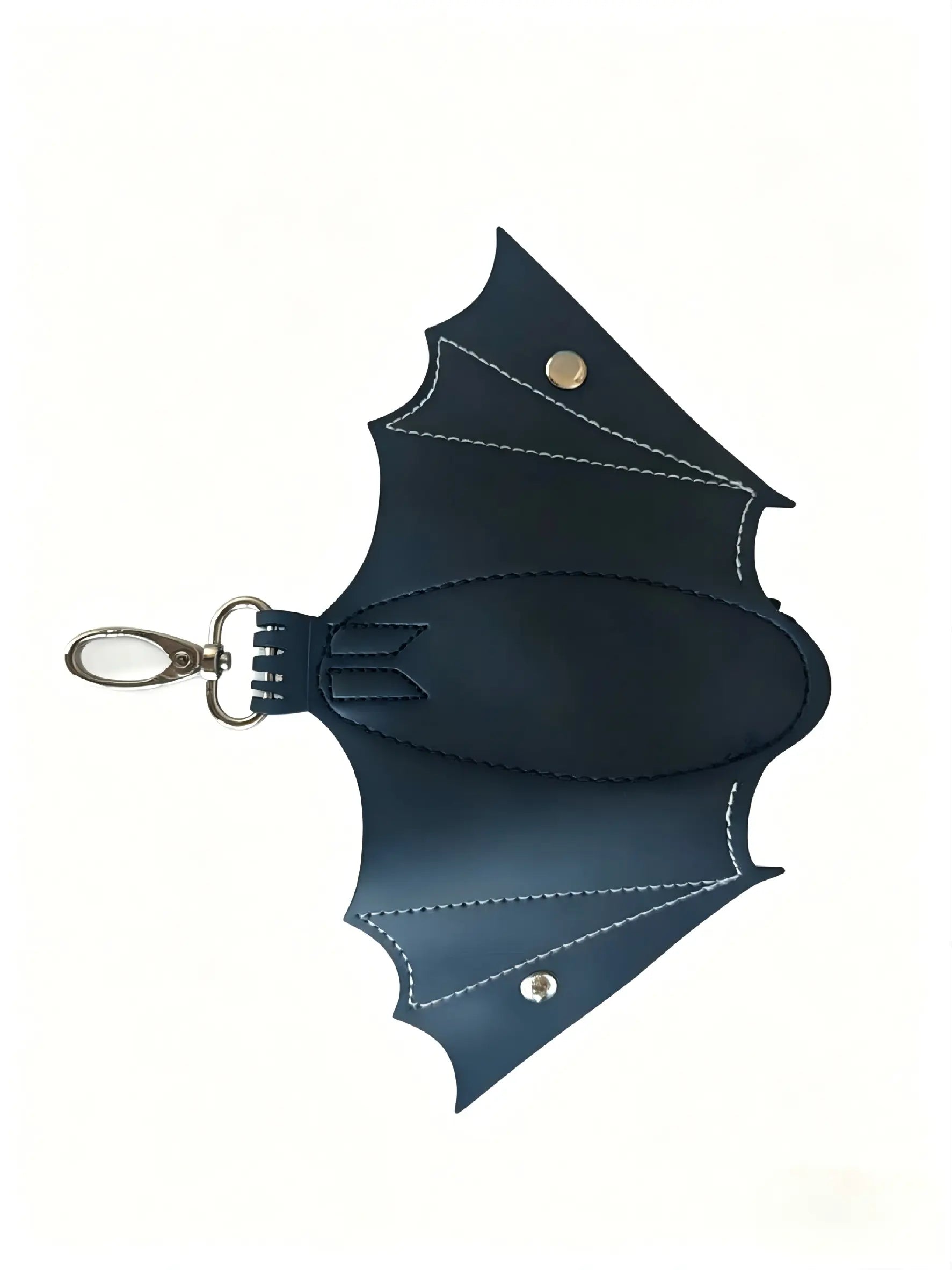 Leather Bat Coin Purse Keychain, Stylish Leather Design, Durable & Functional, Limited Edition Accessory, Perfect Gift Idea for Him Her, Gothic Cross Keychain