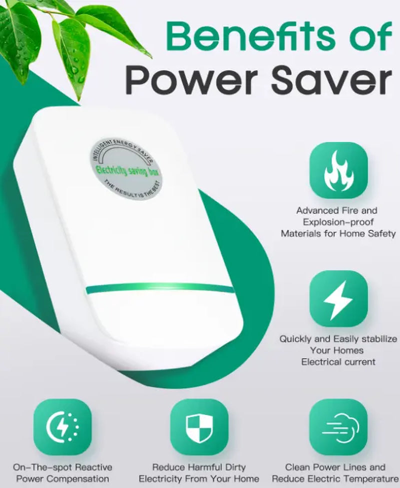 Power Saver, Intelligent Plug Device, Suitable for Home and Office. the Plug Products Are Compatible with American Standard Sockets (90V - 250V) and Have a Power Capacity of 30 Kilowatts. Each Set Contains One.