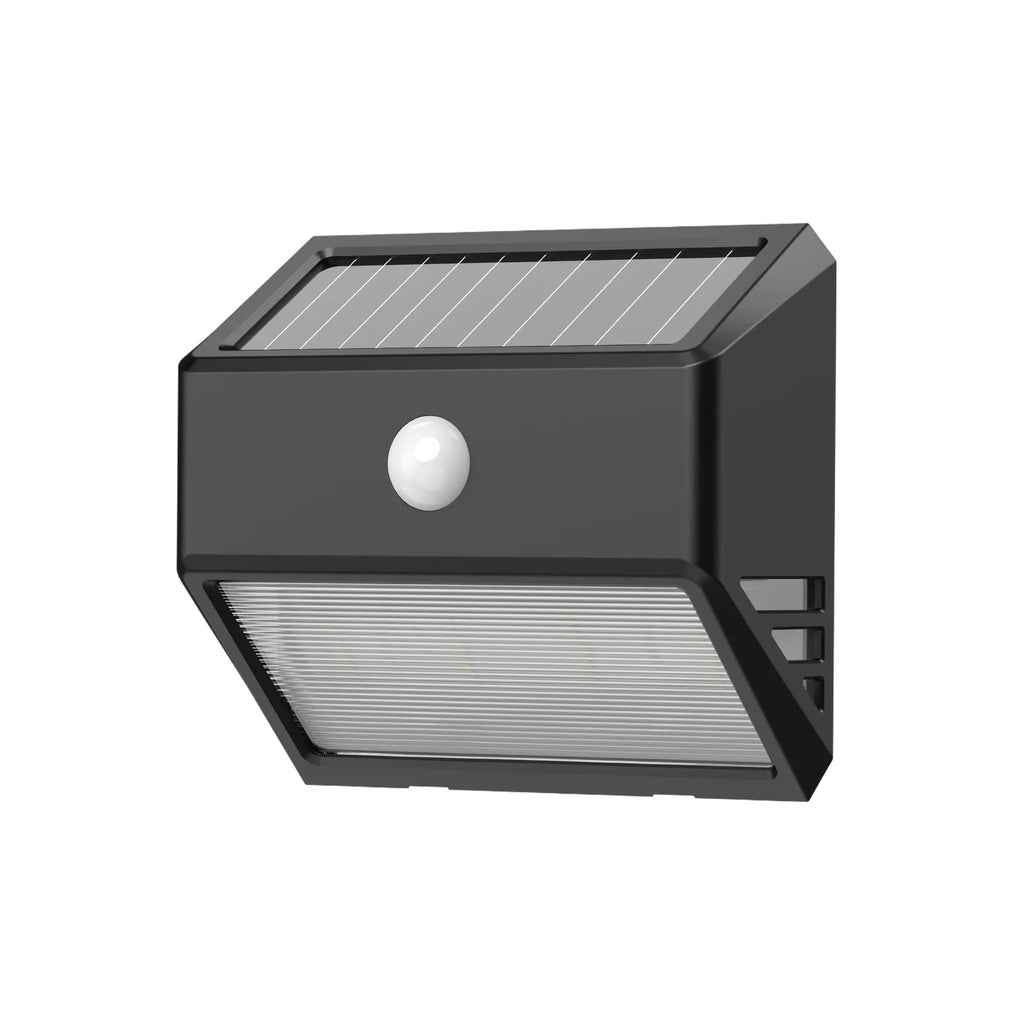 LED Solar Powered Motion Outdoor Security Wall Light, Motion Activated, 200 Lumens