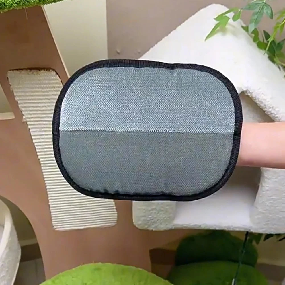 Pet Hair Remover Mitt Pet Grooming Gloves Deshedding Brush Glove for Dog Cat Rabbit with Long/Short/Curly Hair